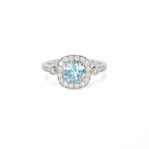 Aquamarine & Diamond Ring - LAMB2282