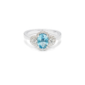 Aquamarine & Diamond Ring - LAMB2514